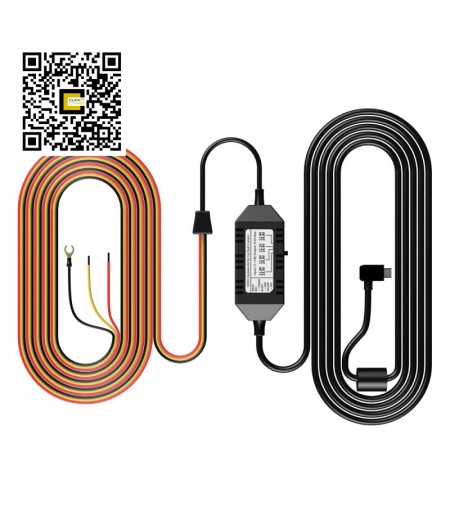 HK03 ខ្សែសម្រាប់មុខងារថតពេលចតឡានសម្រាប់ / Hard-wire cable for Viofo A129 (Model: HK03)