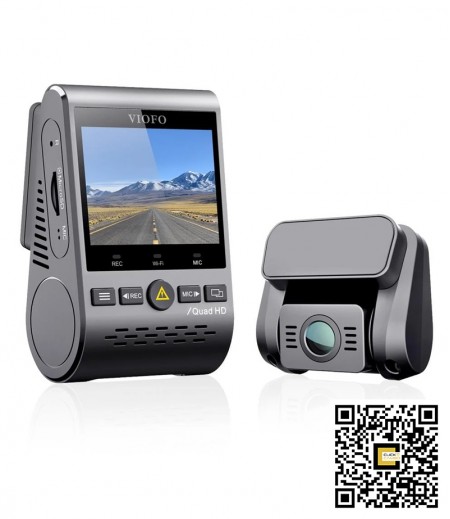 Viofo A129 Plus កាមេរ៉ាថតសកម្មភាពឡានមុខក្រោយគុណភាព 2K / Car Dual-Channel DVR Cameras  (Viofo A129 Plus)