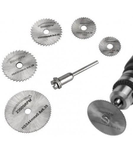 WS06 ឈុតផ្លែរណាមូលអាឈើ / Wood Circular Blade Bit Set (Model: WS06)