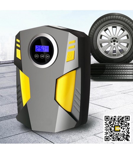 EAC-HD503 ស្នប់សប់កង់លេខឌីជីថលកំណត់សម្ពាធបាន ប្រើភ្លើងអាគុយឡាន12វ៉ុល / 12VDC Car Tire Air Compressor with digital preset pressure clock