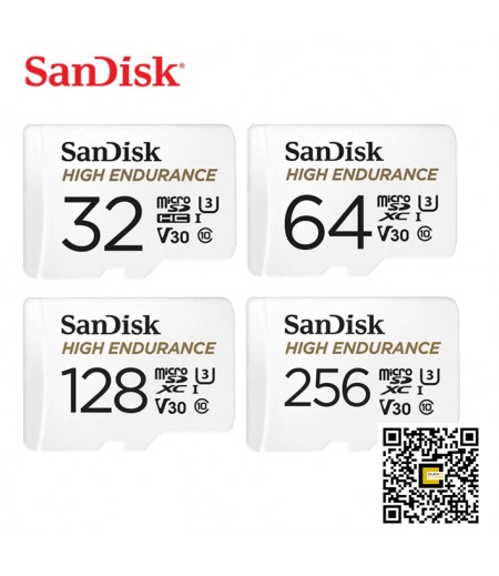 អង្គចងចាំMicroSD High Endurance ម៉ាក SanDisk Class 10 UHS3/ SanDisk MicroSD High Endurance UHS3